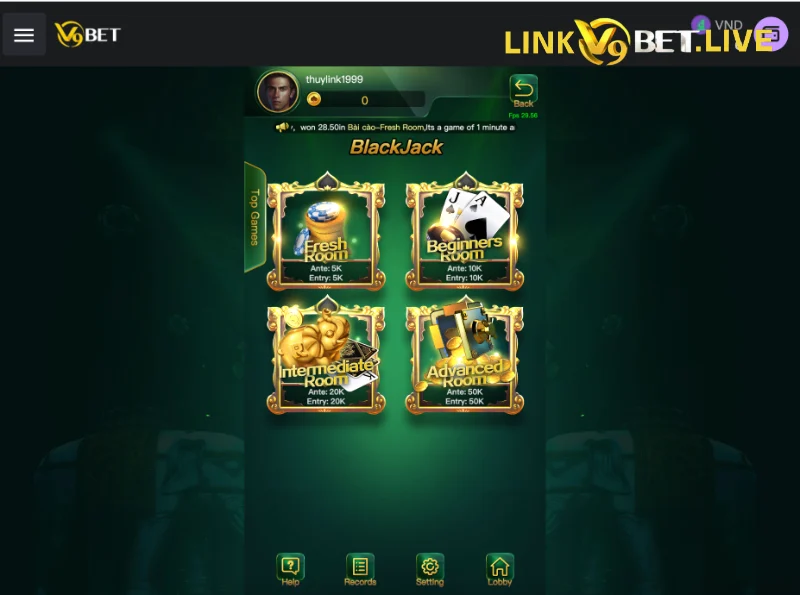 Tổng quan về Blackjack V9Bet