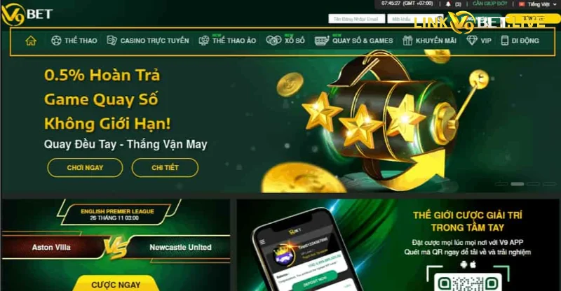 Các loại cược phổ biến của quay số V9bet